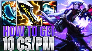 HOW TO GET 10 CS PER MINUTE ON YASUO AND STOMP [upl. by Enrobyalc]