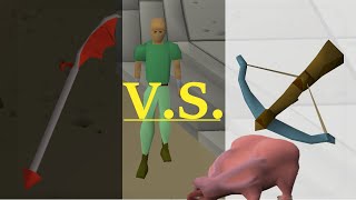 OSRS Dragon Halberd BETTER Than Rune Crossbow Iron Man Slayer [upl. by Yarled]