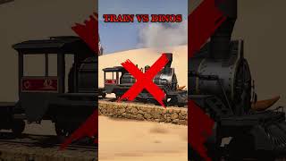 Can a dinosaur stop a train in ARK🚂🦖 dinosaur ark arksurvivalascended [upl. by Ailegnave]