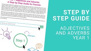 StepbyStep How to Teach Guide  Year 1  Adjectives and Adverbs [upl. by Merralee]