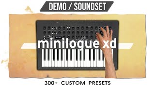 ► 300 Custom Patches  Presets ► Korg Minilogue XD UNIQUE SOUNDSET no talking demo [upl. by Alitha502]