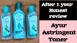 After 1 year use Ayur Astringent toner review 🥲 How to use Astringent toner on face ❓ [upl. by Htir]