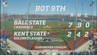 Kent State Baseball vs Ball State 32518 [upl. by Abdel438]