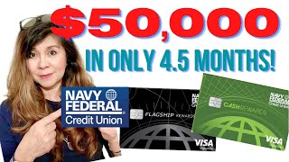 NAVY FEDERAL 50000 CREDIT LIMIT Cash Rewards amp Flagship Approved for 25000 each NFCU credit [upl. by Marie]