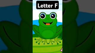 Letter F  Words Starting With Letter F letterf easy school toddlers shorts kids preschool [upl. by Akeirahs]