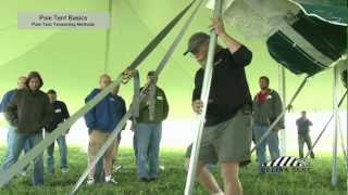 Pole Tent Basics  Tensioning Methods [upl. by Nhaj]