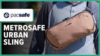 Pacsafe Metrosafe X AntiTheft Urban Sling Review 2 Weeks of Use [upl. by Lednek922]