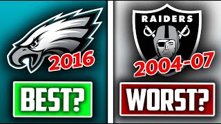 5 Most Successful NFL Rebuilds SinceAnd The 5 WORST Since 2000 [upl. by Yeldoow171]