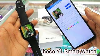 hoco Y1 smart Watch Unboxing amp Using Guide  Hindi  😍 [upl. by Hsak]