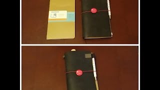 Moleskine Chapters Journal and Midori Travelers Notebook [upl. by Esenwahs]