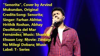 Senorita Zindagi Na Milegi Dobara Farhan AkhtarHrithik RoshanAbhay DeolCover by Arvind Mukundan [upl. by Assenov]