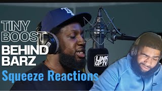 Tiny Boost  Behind Barz Take 2  Link Up TV Squeeze Reactions [upl. by Wilhelmine]