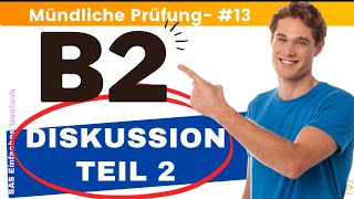 B2 Deutsch Test für den Beruf  Mündliche  Teil 2  Diskussion  beruflich  TELC Small Talk🇩🇪 [upl. by Pontus129]