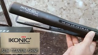 IKONIC HAIR STRAIGHTENER slim titanium shine [upl. by Caraviello67]