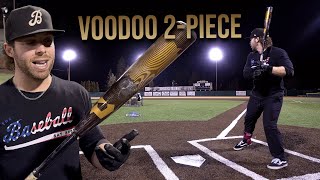 Hitting with the 2024 DeMarini Voodoo 2piece  BBCOR Baseball Bat Review [upl. by Anelahs51]