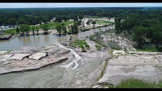 Edenville and Sanford Dam Breaks Aerial Edit [upl. by Cavanaugh]