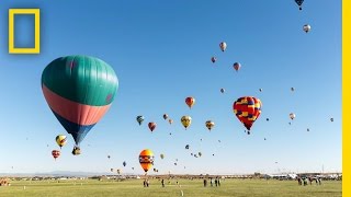 Colorful TimeLapse of Hot Air Balloons in New Mexico  Short Film Showcase [upl. by Mayhew]