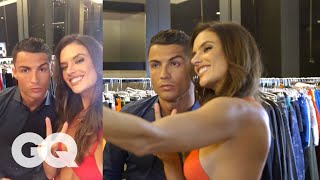 Behind the Scenes of Alessandra Ambrosios GQ Body Issue Shoot with Cristiano Ronaldo  GQ [upl. by Gaynor410]