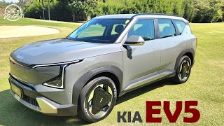 Kia EV5 Land Um SUV médio 100 elétrico com visual futurista e ótimo espaço interno VeiculARTE [upl. by Piers]