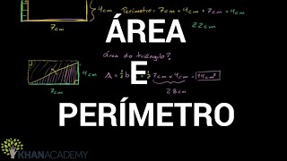 Video aula de Área e Perímetro  Geometria  Khan Academy [upl. by Beisel]