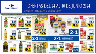 Folleto 3x2 Carrefour del 24 MAYO al 10 de JUNIO 2024  Novedades 3x2 catálogo Carrefour [upl. by Oisor]