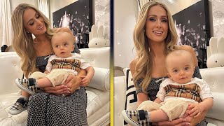 Paris Hilton FIRES BACK at Sick Criticism Over Her Infant Sons Head Size [upl. by Hsejar586]