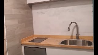 Episode 86 Installing kitchen backsplash [upl. by Sillaw]