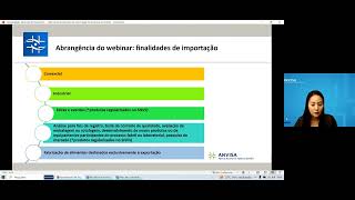 Procedimentos de Anuência de Importação de Alimentos 1 [upl. by Iznekcam36]