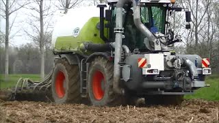 Claas Xerion 3800 TRAC VC SGT amp Fontana  Axion 820 810 Puma 225 Cvx [upl. by Akirrehs576]