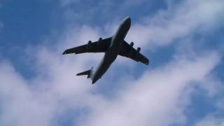 Lockheed C5 Galaxy low takeoff amp fly by [upl. by Marijo]