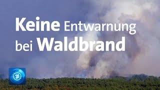 Waldbrand in MecklenburgVorpommern Feuer breitet sich aus [upl. by Lemahs]