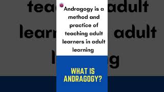 what is andragogy [upl. by Aydidey]