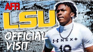 5Star WR Dakorien Moore Takes Official Visit To LSU  Can Tigers Regain His Commitment [upl. by Wulf]