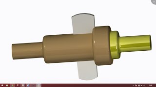 Cotter joint part designing and assembly in creo parametric 203050 [upl. by Eima165]