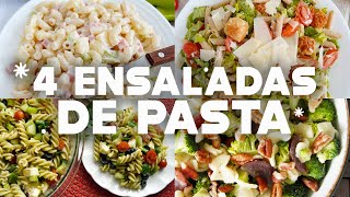 Las ENSALADAS de PASTA más deliciosas amp fáciles de preparar [upl. by Darooge]