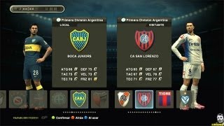 PES 2013  Pesedit Patch 23  Boca Juniors vs San Lorenzo  Demoplay [upl. by Deina741]