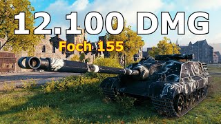 World of Tanks AMX 50 Foch 155  12100 Damage [upl. by Verda]