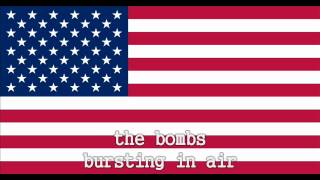 National Anthem of the United States Instrumental with lyrics [upl. by Htezil765]