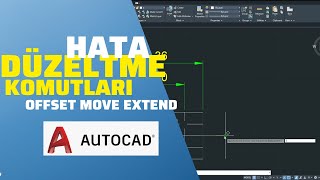 BU KOMUTLARI KULLAN vize ve finalde hayatiEXTEND OFFSET MOVE AutoCAD [upl. by Aikam815]