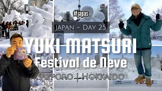 Conheça o Japão Conheça Hokkaido Sapporo Yuki Matsuri  Festival de Neve  Torre TV Sapporo [upl. by Anirtruc589]