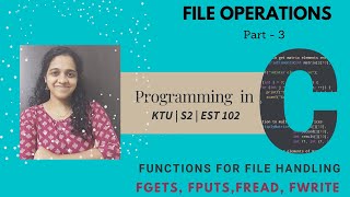 Video 57 File handling  Part 3 [upl. by Ennaed485]