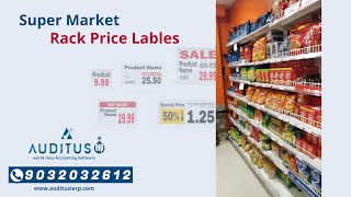 Effortless Rack Price Labels Automate Supermarket Pricing with Auditus iERP [upl. by Honora]