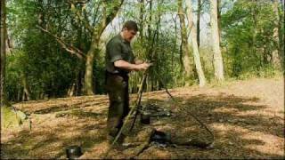 Ray Mears  How to make a cooking tripod for a single pot Wild Food [upl. by Landau]