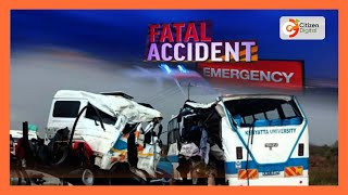 11 killed in accident involving Kenyatta University bus in Voi [upl. by Brigg]