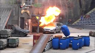 Filmpark Babelsberg in Potsdam  Stuntshow im Vulkan 2018 [upl. by Lednar910]