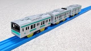 プラレール 205系 通勤電車 （エメラルドグリーン）  Tomy Plarail [upl. by Hnad]