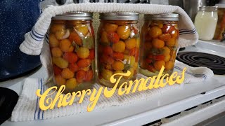 Pretty Food for the Pantry  Preserving Whole Cherry Tomatoes tomatoes [upl. by Fran]