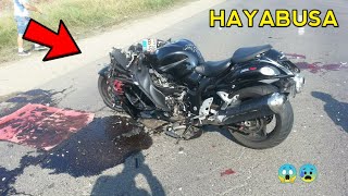 Top 6  SUPERBIKE Suzuki HAYABUSA Crashes In INDIA [upl. by Ecirtahs758]