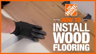 How to Install Hardwood Flooring  The Home Depot [upl. by Kano]