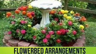 Flowerbed arrangement garden decor happy gardening [upl. by Orips]